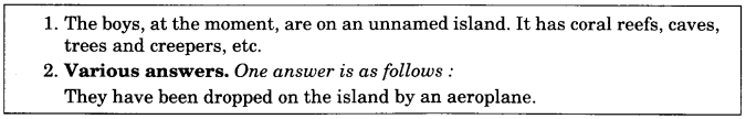 NCERT Solutions for Class 9 English Main Course Book Unit 2 Adventure Chapter 2 The Sound of the Shell 1