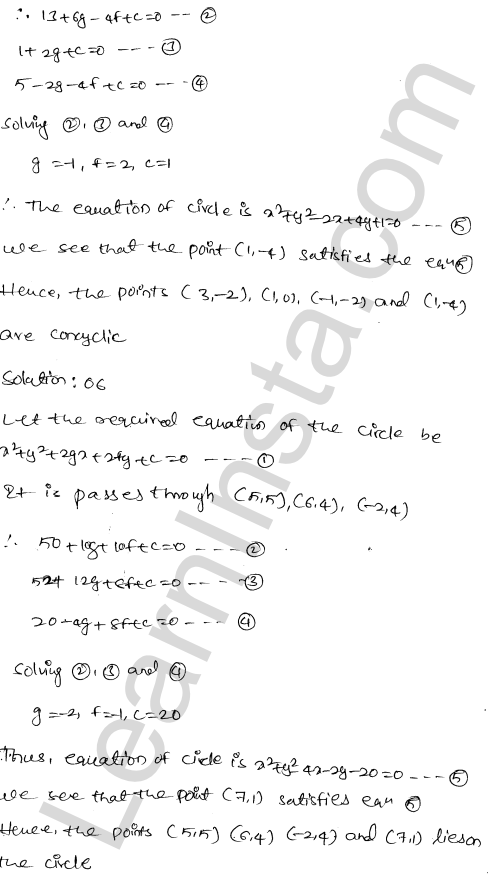 RD Sharma Class 11 Solutions Chapter 24 The Circle Ex 24.2 6.1