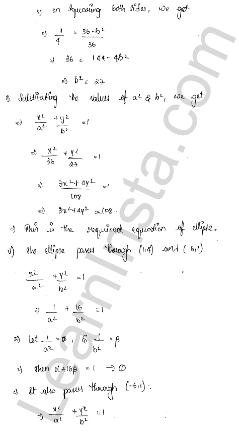 RD Sharma Class 11 Solutions Chapter 26 Ellipse Ex 26.1 1.13