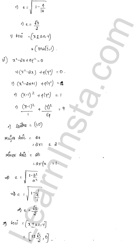 RD Sharma Class 11 Solutions Chapter 26 Ellipse Ex 26.1 1.27