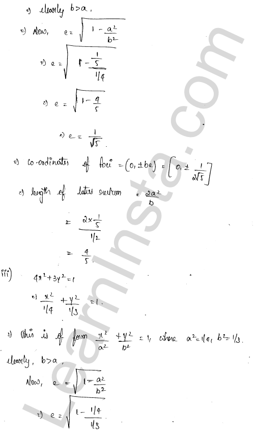 RD Sharma Class 11 Solutions Chapter 26 Ellipse Ex 26.1 1.7