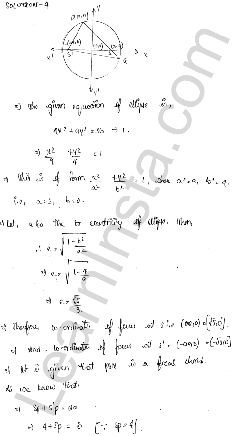 RD Sharma Class 11 Solutions Chapter 26 Ellipse VSAQ 1.3