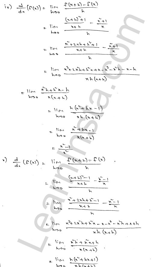 RD Sharma Class 11 Solutions Chapter 30 Derivatives Ex 30.2 1.3