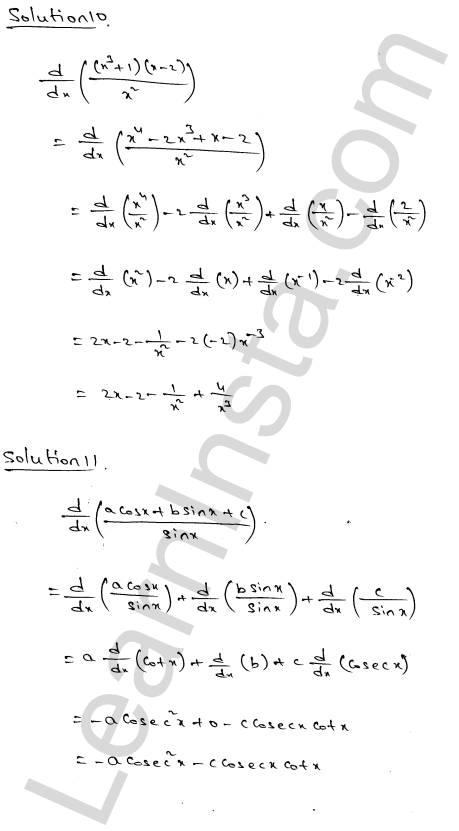 RD Sharma Class 11 Solutions Chapter 30 Derivatives Ex 30.3 1.5