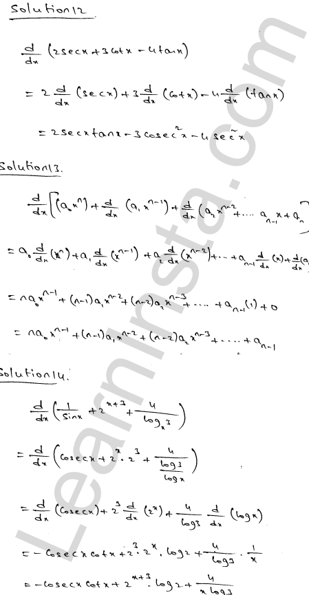 RD Sharma Class 11 Solutions Chapter 30 Derivatives Ex 30.3 1.6