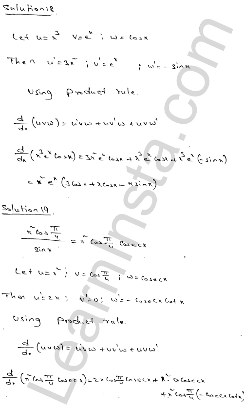 RD Sharma Class 11 Solutions Chapter 30 Derivatives Ex 30.4 1.10