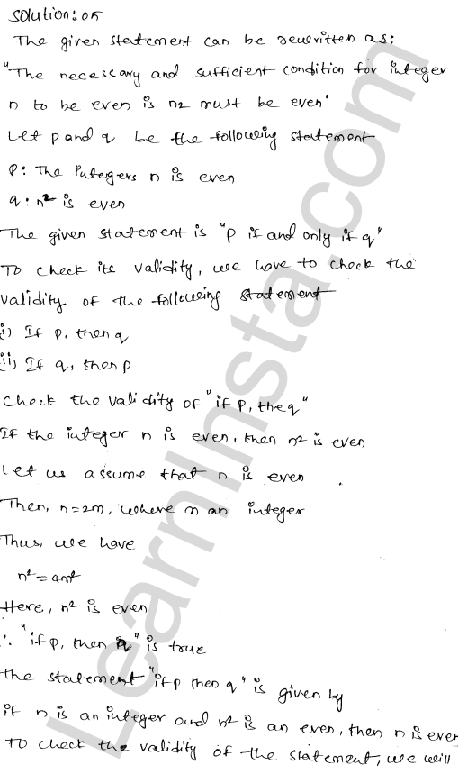 RD Sharma Class 11 Solutions Chapter 31 Mathematical Reasoning Ex 31.6 1.5