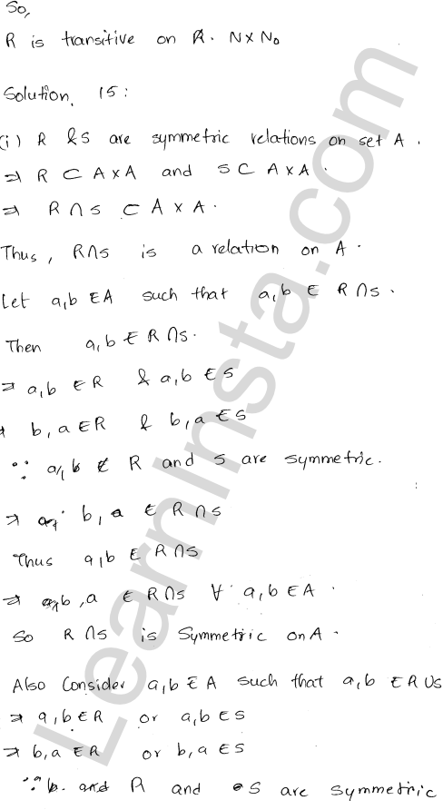 RD Sharma Class 12 Solutions Chapter 1 Relations Ex 1.2 1.18