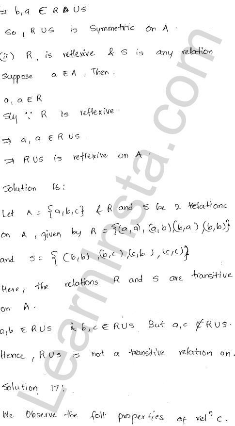 RD Sharma Class 12 Solutions Chapter 1 Relations Ex 1.2 1.19