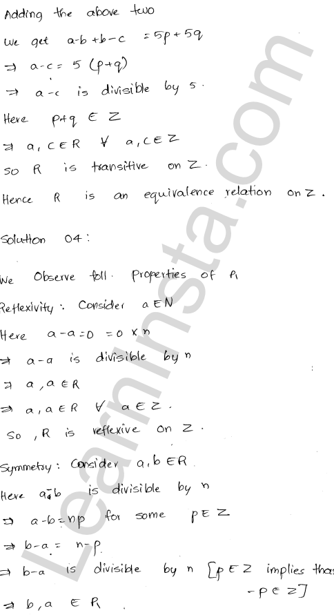 RD Sharma Class 12 Solutions Chapter 1 Relations Ex 1.2 1.4