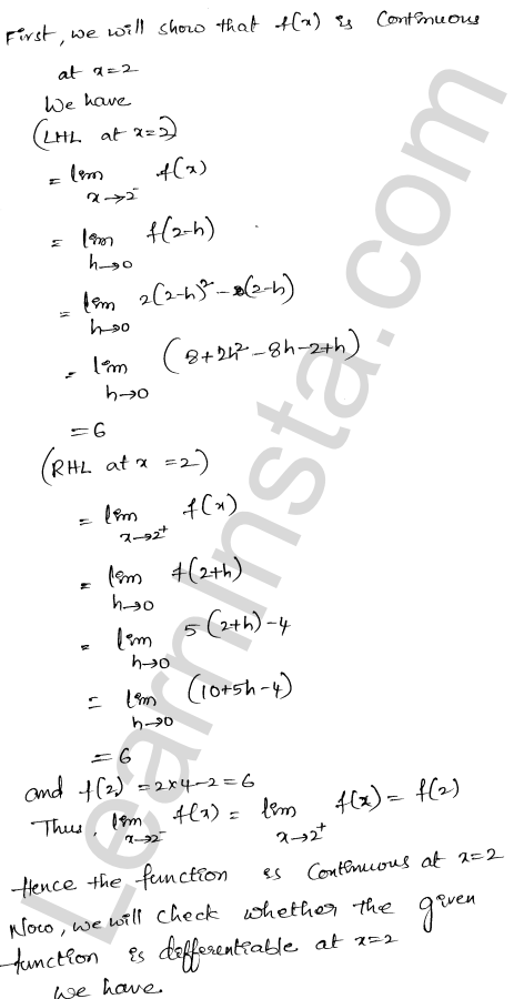 RD Sharma Class 12 Solutions Chapter 10 Differentiability Ex 10.1 1.5