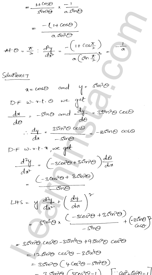 RD Sharma Class 12 Solutions Chapter 12 Higher Order Derivatives Ex 12.1 1.14