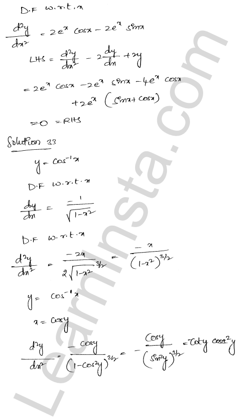 RD Sharma Class 12 Solutions Chapter 12 Higher Order Derivatives Ex 12.1 1.25