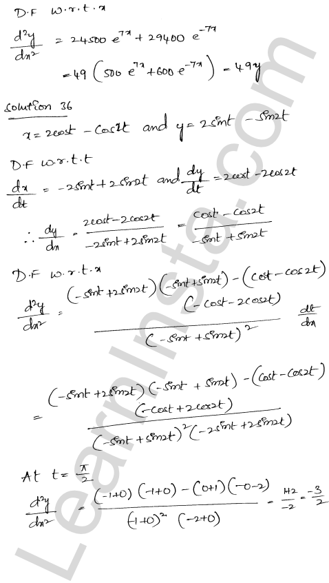 RD Sharma Class 12 Solutions Chapter 12 Higher Order Derivatives Ex 12.1 1.27