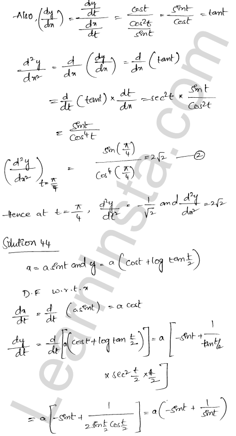 RD Sharma Class 12 Solutions Chapter 12 Higher Order Derivatives Ex 12.1 1.33