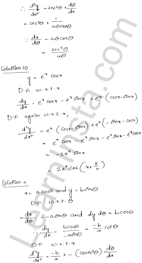 RD Sharma Class 12 Solutions Chapter 12 Higher Order Derivatives Ex 12.1 1.9