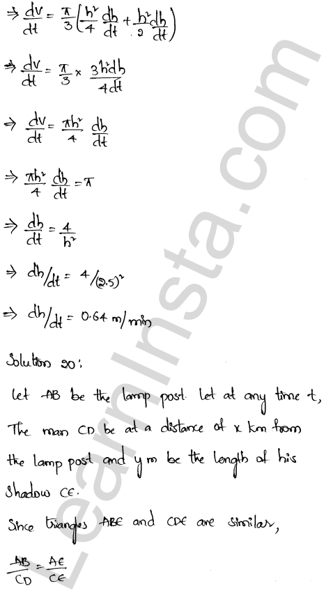 RD Sharma Class 12 Solutions Chapter 13 Derivative as a Rate Measurer Ex 13.2 1.14