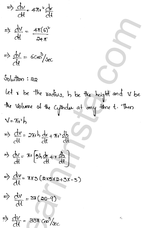 RD Sharma Class 12 Solutions Chapter 13 Derivative as a Rate Measurer Ex 13.2 1.16