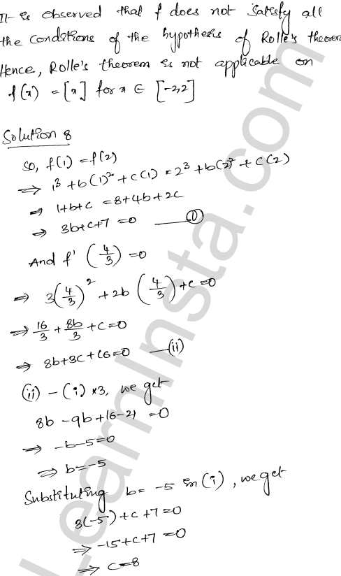 RD Sharma Class 12 Solutions Chapter 15 Mean Value Theorems Ex 15.1 1.28