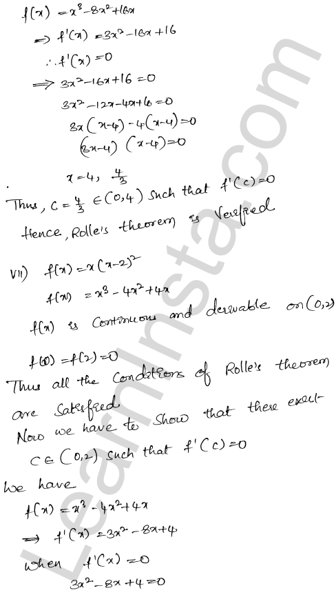 RD Sharma Class 12 Solutions Chapter 15 Mean Value Theorems Ex 15.1 1.8