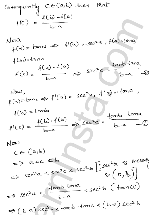 RD Sharma Class 12 Solutions Chapter 15 Mean Value Theorems Ex 15.2 1.25