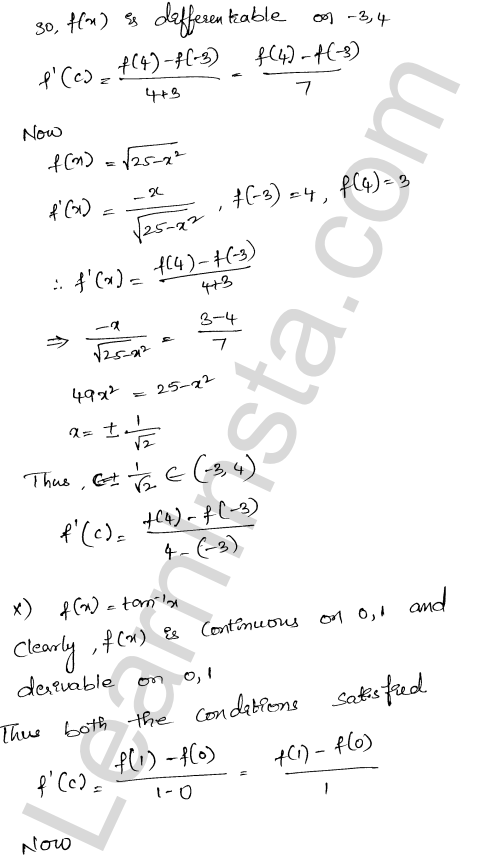 RD Sharma Class 12 Solutions Chapter 15 Mean Value Theorems Ex 15.2 1.8