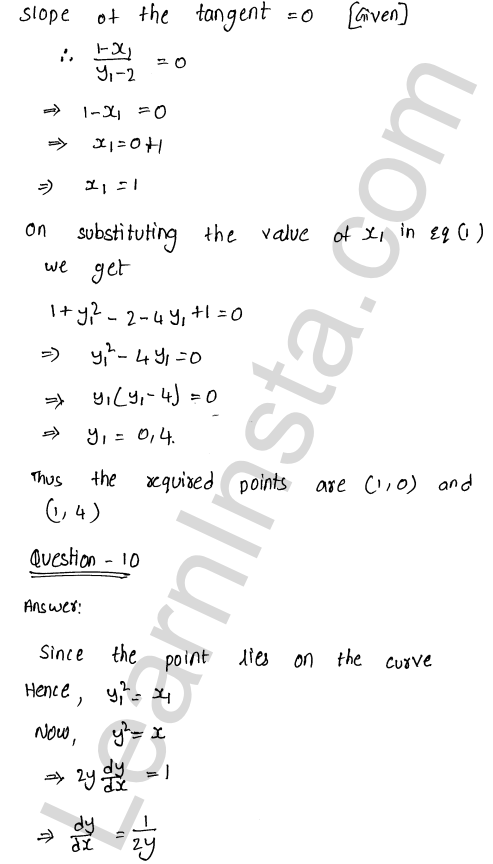 RD Sharma Class 12 Solutions Chapter 16 Tangents and Normals Ex 16.1 1.15