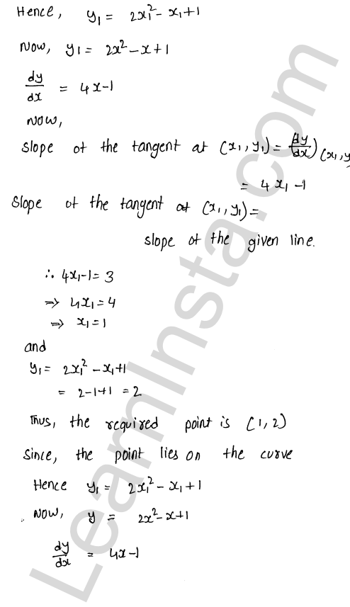 RD Sharma Class 12 Solutions Chapter 16 Tangents and Normals Ex 16.1 1.18