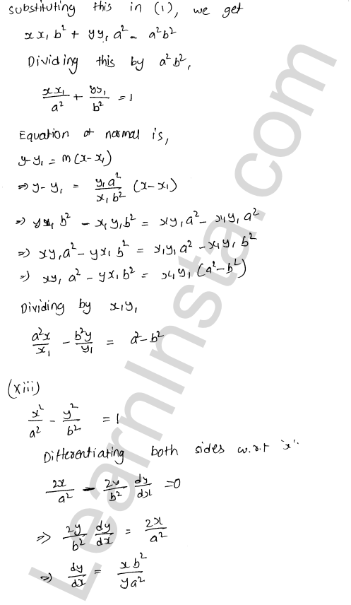 RD Sharma Class 12 Solutions Chapter 16 Tangents and Normals Ex 16.2 1.15