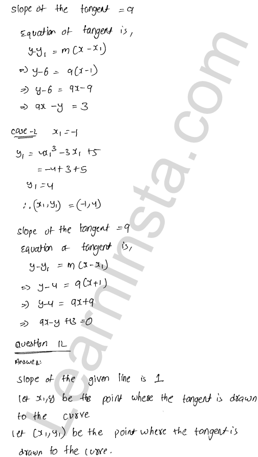 RD Sharma Class 12 Solutions Chapter 16 Tangents and Normals Ex 16.2 1.35