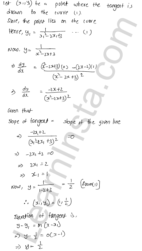 RD Sharma Class 12 Solutions Chapter 16 Tangents and Normals Ex 16.2 1.40