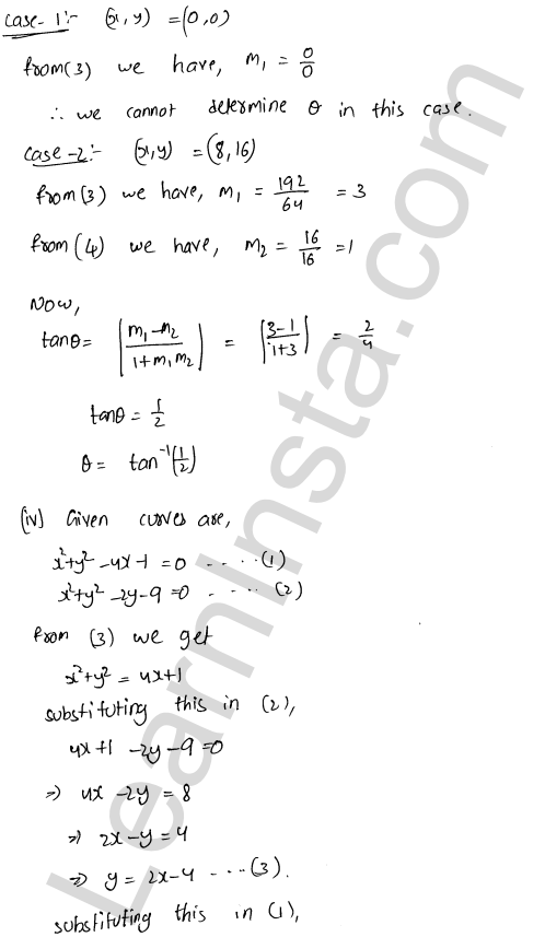 RD Sharma Class 12 Solutions Chapter 16 Tangents and Normals Ex 16.3 1.5