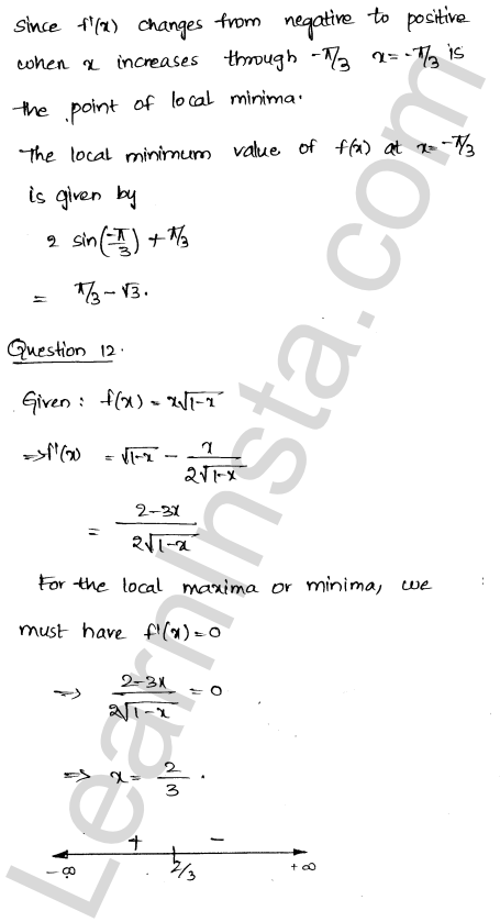 RD Sharma Class 12 Solutions Chapter 18 Maxima and Minima Ex 18.2 1.12