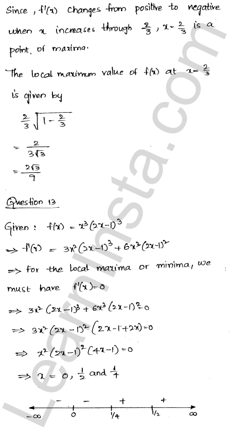 RD Sharma Class 12 Solutions Chapter 18 Maxima and Minima Ex 18.2 1.13