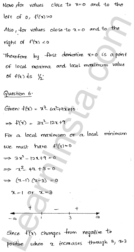 RD Sharma Class 12 Solutions Chapter 18 Maxima and Minima Ex 18.2 1.6