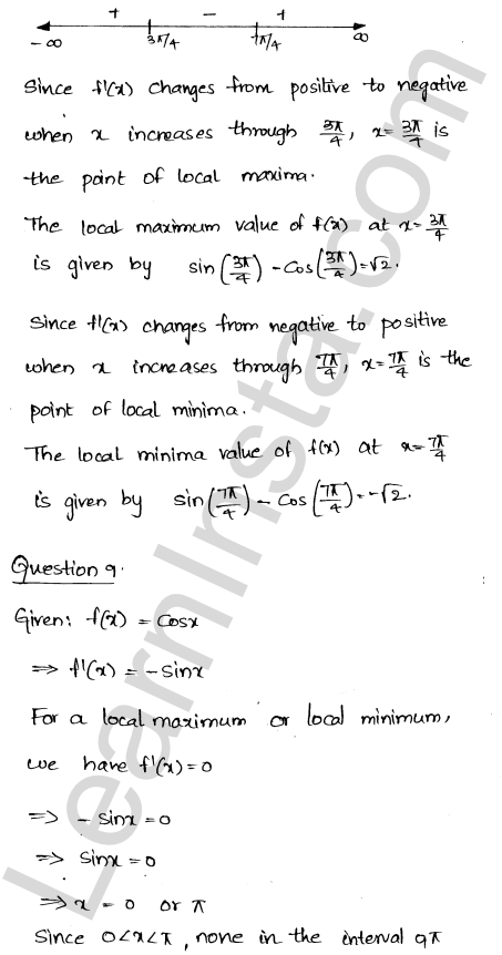 RD Sharma Class 12 Solutions Chapter 18 Maxima and Minima Ex 18.2 1.9