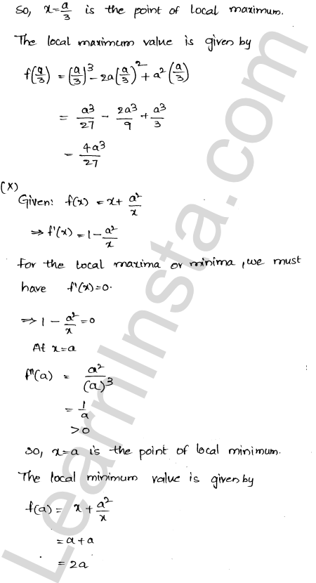 RD Sharma Class 12 Solutions Chapter 18 Maxima and Minima Ex 18.3 1.12