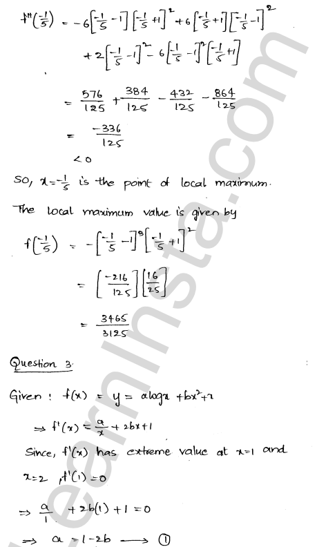 RD Sharma Class 12 Solutions Chapter 18 Maxima and Minima Ex 18.3 1.21