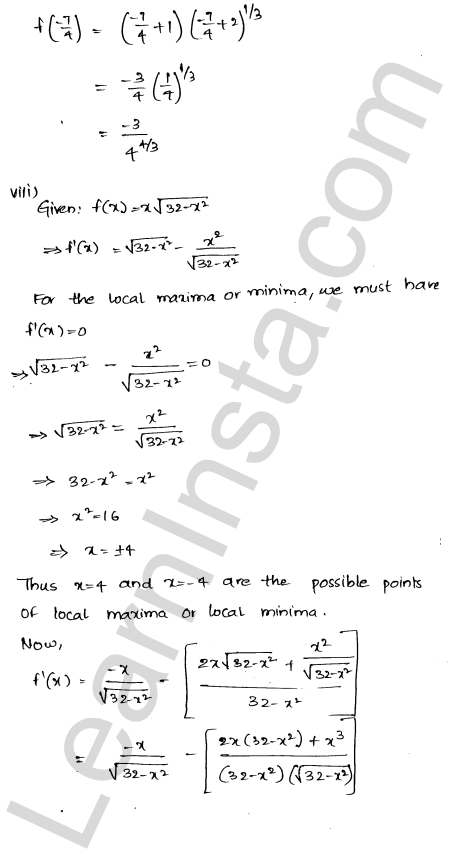 RD Sharma Class 12 Solutions Chapter 18 Maxima and Minima Ex 18.3 1.9