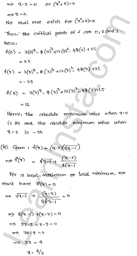 RD Sharma Class 12 Solutions Chapter 18 Maxima and Minima Ex 18.4 1.3