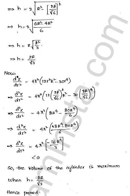 RD Sharma Class 12 Solutions Chapter 18 Maxima and Minima Ex 18.5 1.24