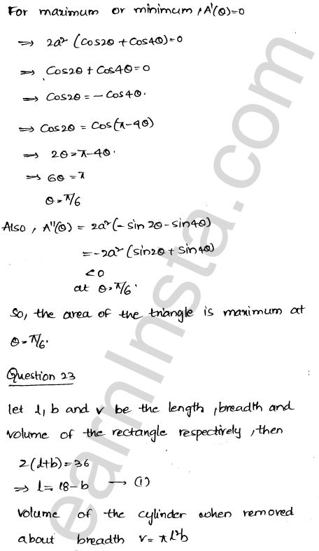 RD Sharma Class 12 Solutions Chapter 18 Maxima and Minima Ex 18.5 1.33
