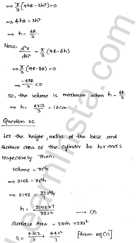 RD Sharma Class 12 Solutions Chapter 18 Maxima and Minima Ex 18.5 1.36