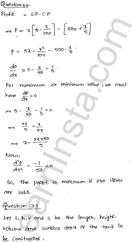 RD Sharma Class 12 Solutions Chapter 18 Maxima and Minima Ex 18.5 1.48