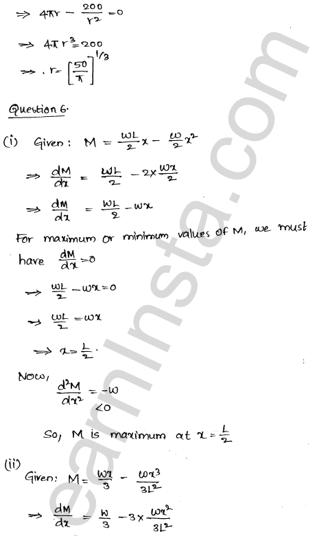 RD Sharma Class 12 Solutions Chapter 18 Maxima and Minima Ex 18.5 1.6