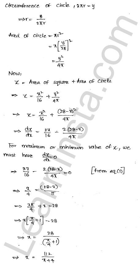 RD Sharma Class 12 Solutions Chapter 18 Maxima and Minima Ex 18.5 1.8