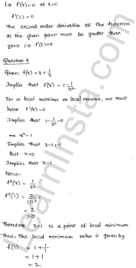 RD Sharma Class 12 Solutions Chapter 18 Maxima and Minima VSAQ 1.2