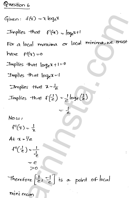 RD Sharma Class 12 Solutions Chapter 18 Maxima and Minima VSAQ 1.4