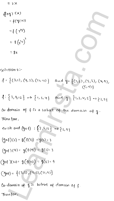 RD Sharma Class 12 Solutions Chapter 2 Functions Ex 2.2 1.4