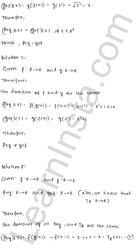 RD Sharma Class 12 Solutions Chapter 2 Functions Ex 2.2 1.8